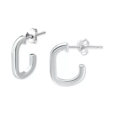Square Tube Small Hoop Earrings, Created for Macy's