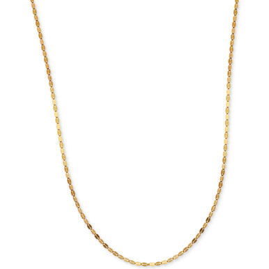 20" Polished Fancy Link Chain Necklace (1-1/2mm) in 14k Gold