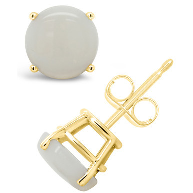 Opal (1-5/8 ct. t.w.) Stud Earrings in 14K Yellow Gold