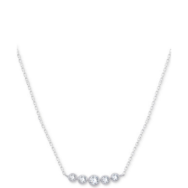 Lab-Created Diamond Graduated 18" Statement Necklace (1/5 ct. t.w.) in Sterling Silver