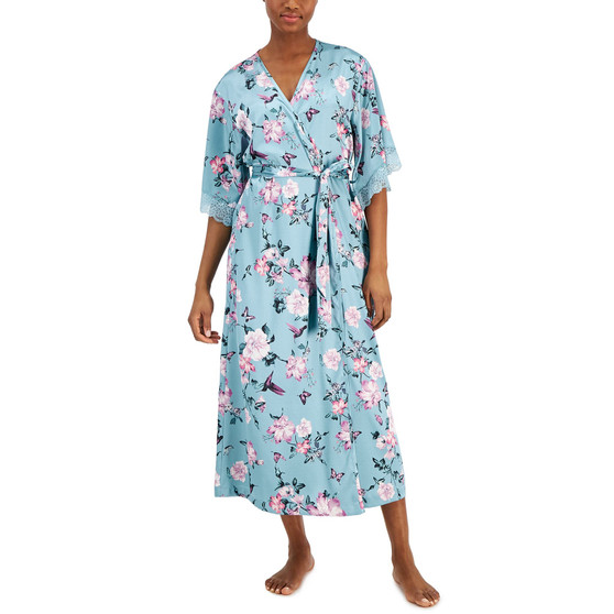 INC International Concepts Women's Belted Floral Robe, Created for Macy's