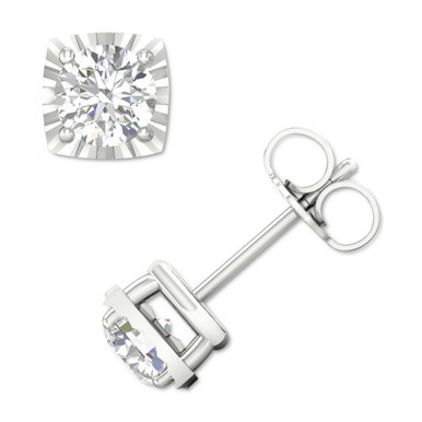 Diamond Enhancer Stud Earrings (1 ct. t.w.) in 14k White Gold