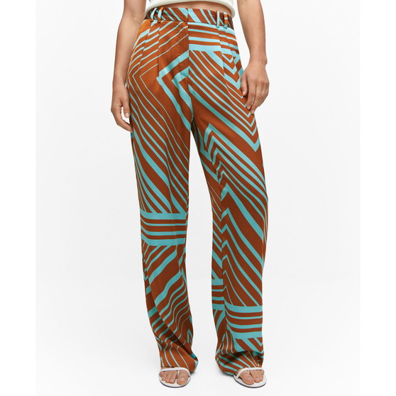 Women's Satin Printed Pants