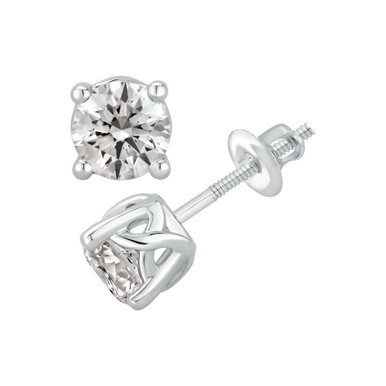 GIA Certified Diamond Stud Earrings (2 ct. t.w.) in 14K White Gold