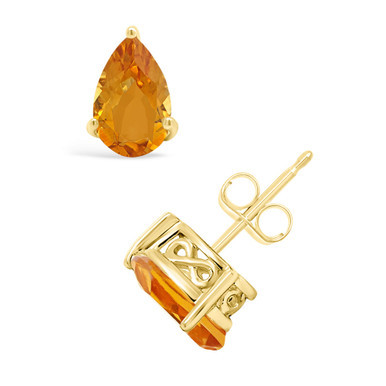 Citrine (1-3/4 ct. t.w.) Stud Earrings in 14K Yellow Gold