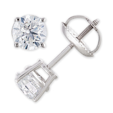 Diamond Stud Earrings (1 1/5 ct. t.w.) in 14k White Gold