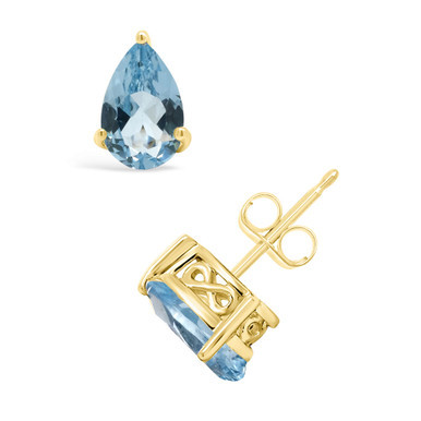 Topaz (2-1/10 ct. t.w.) Stud Earrings in 14K Yellow Gold