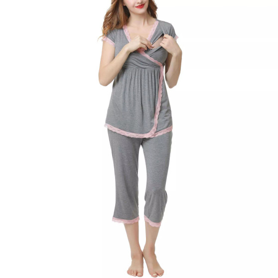 Kimi & Kai Cindy Maternity Nursing Pajama Set