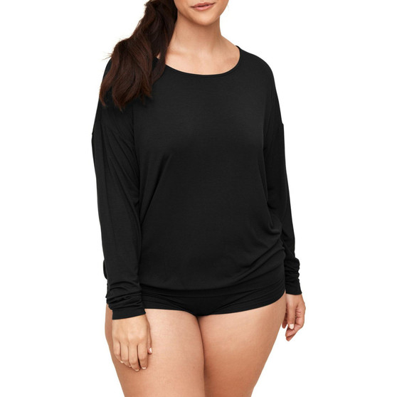 Lyanna Women's Plus-Size Pajama Top & Short Pajama Set