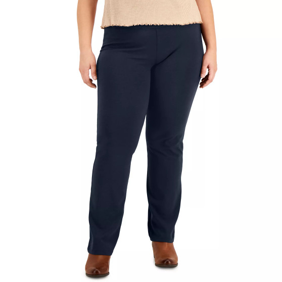 Plus Size High Rise Pull-On Bootcut Leggings, Created for Macy's