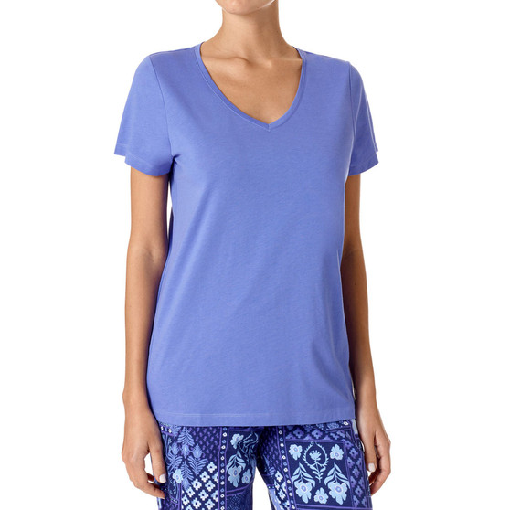 Women's Short-Sleeve V-Neck Pajama Top