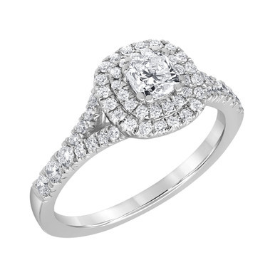 Diamond Engagement Ring (1 ct. t.w.) in 14K White Gold