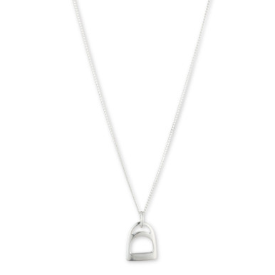 Sterling Silver Stirrup Pendant Necklace