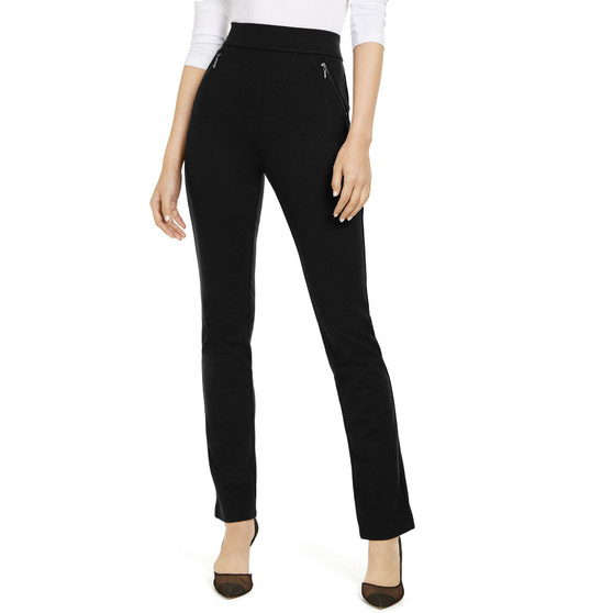 Petite High-Rise Zip-Pocket Pants, Created for Macy's