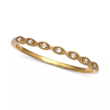 Cubic Zirconia Beaded Band, Created for Macy's