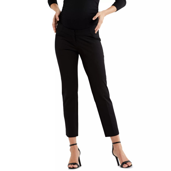 Maternity Straight-Leg Twill Pants
