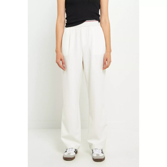 Women's Elastic Trim Wide Pants