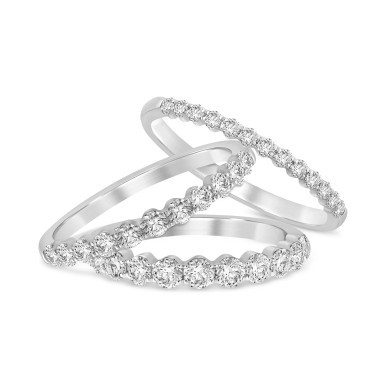 Diamond Band Collection in 14k Gold or White Gold