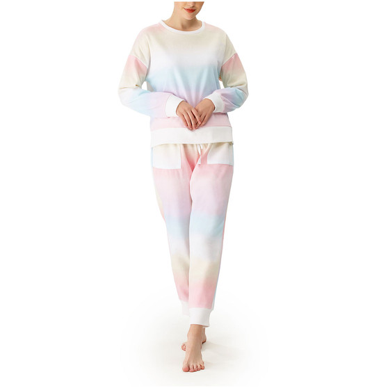 Women's Rainbow Ombre Lounge Set, Set of 2