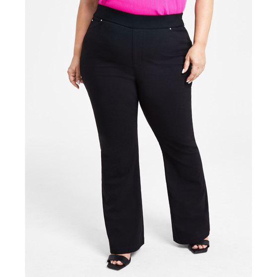 Plus Size High Rise Flared Pants, Created for Macy's