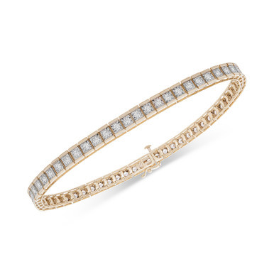 Men's Diamond Tennis Bracelet (2 ct. t.w.) in 10k Gold