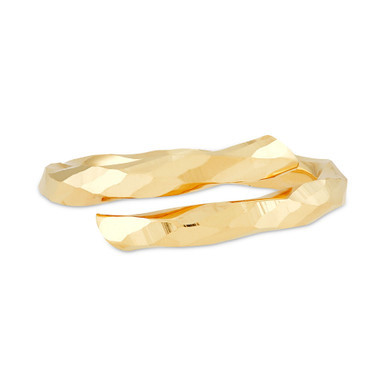 Polished Bypass Statement Ring in 10k Gold