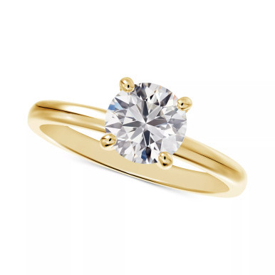 Diamond Solitaire Engagement Ring (1/2 ct. t.w.) in 14k White or Yellow Gold