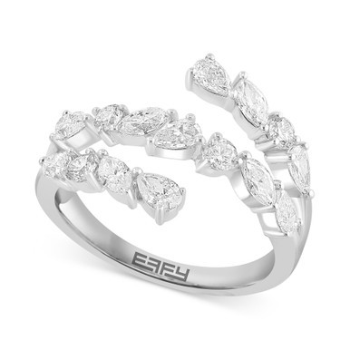 EFFY® Diamond Triple-Row Ring (1-3/8 ct. t.w.) in 14k White Gold