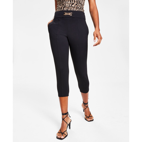 Petite Chain-Trim Tapered Pants, Created for Macy's