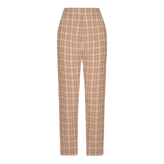 Women's Tapered Fit Plaid Pants