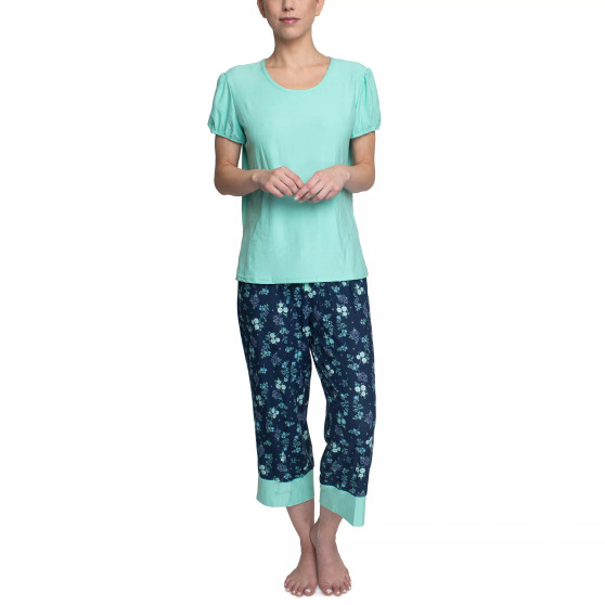 Women's Short Sleeve T-Shirt & Capri Pants Pajama Set