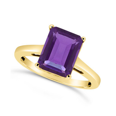Amethyst (3-1/7 ct. t.w.) Ring in 14K Yellow Gold