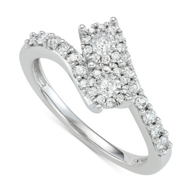 Diamond Two Souls Engagement Ring (1/2 ct. t.w.) in 14k White Gold