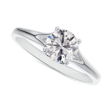 Diamond Round-Cut Engagement Ring (5/8 ct. t.w.) in 14k White Gold