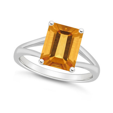 Women's Citrine (3-1/6 ct.t.w.) Ring in Sterling Silver