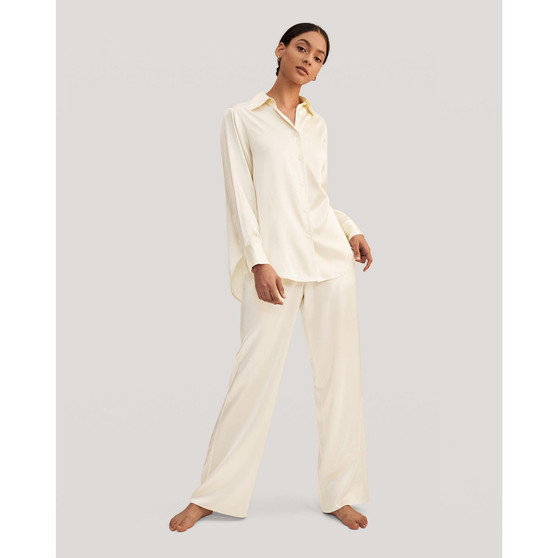 Viola Oversized Silk Pajama Set For Women