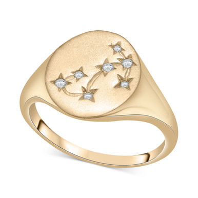 Diamond Scorpio Constellation Ring (1/20 ct. t.w.) in 10k Gold, Created for Macy's