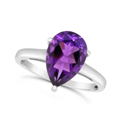Amethyst (2-3/4 ct. t.w.) Ring in 14K White Gold