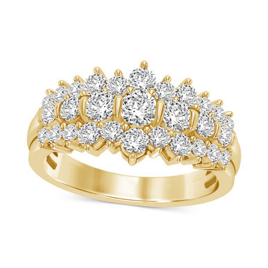 Diamond Cluster Band (1-1/2 ct. t.w.) in 14k Gold