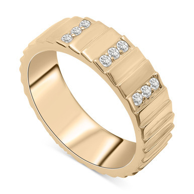 Diamond Infinity Band (1/6 ct. t.w.) in 14k Gold-Plated Sterling Silver, Created for Macy's