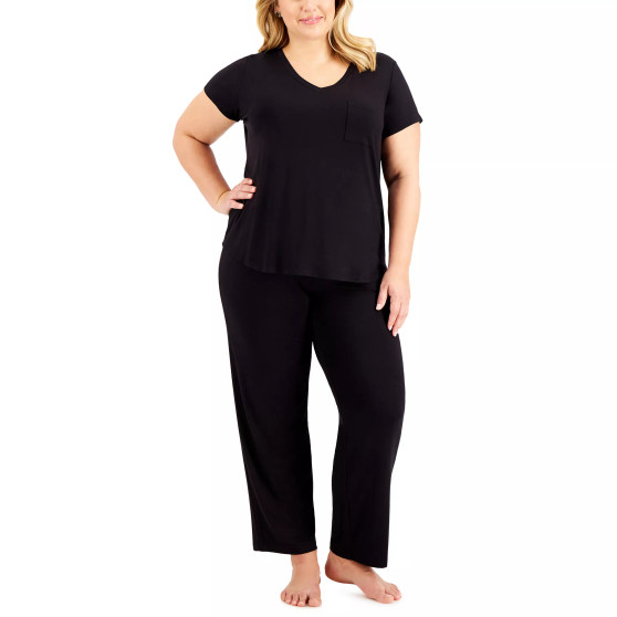 Plus Size Ultra-Soft Pajama Top & Essential Pajama Pants, Created for Macy's