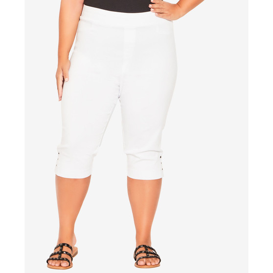 Plus Size Gracie Eyelet Capri Pants