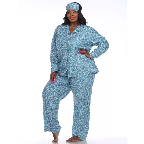 Plus Size 3-Piece Pajama Set