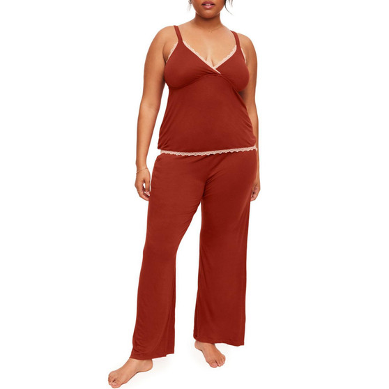 Audrie Women's Plus-Size Pajama Cami and Pants Set