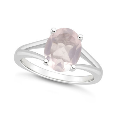 Women's Rose Quartz (2-1/2 ct.t.w.) Ring in Sterling Silver