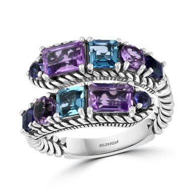EFFY® Multi-Gemstone Wrap Ring (4-1/5 ct. t.w.) in Sterling Silver