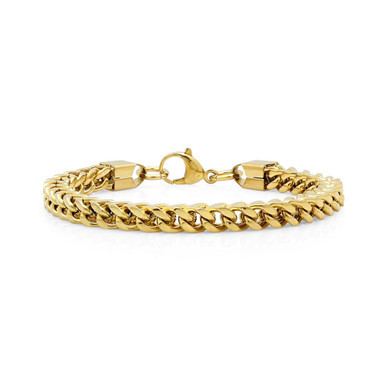Men's 18k Gold Plated Stainless Steel Bracelet