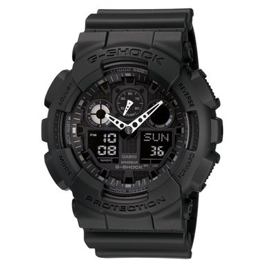 Men's Black Resin Watch, 55mm