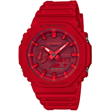 Men's Analog-Digital Red Resin Strap 45.4mm GA2100-4A
