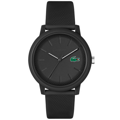 Men's L.12.12 Black Silicone Strap Watch 42mm